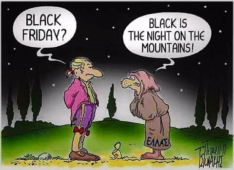 Black Friday,  black is the night on the mountains