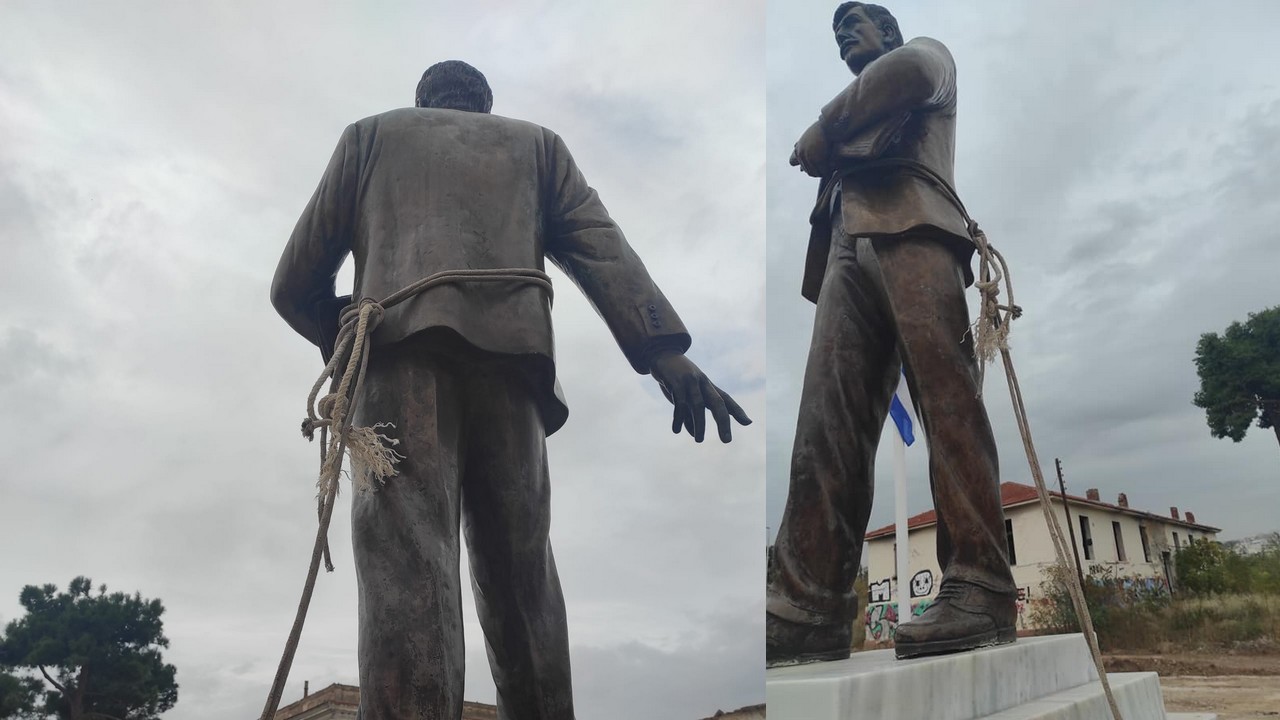 Νέα πρόκληση βανδάλων κατά του μνημείου του Εθνομάρτυρα Νίκου Καπετανίδη