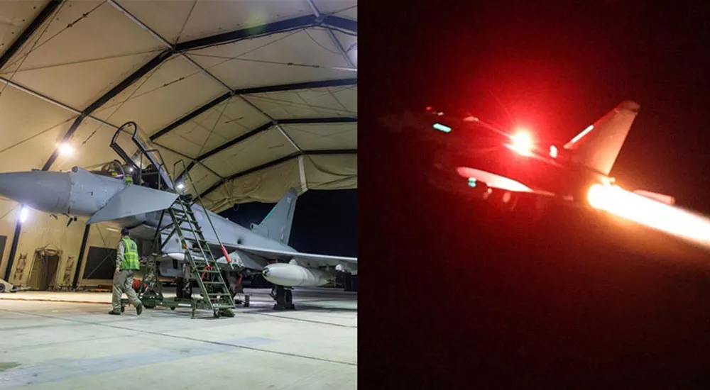 Κύπρος: Πώς επιχείρησαν κατά των Χούθι τα βρετανικά αεροσκάφη που απογειώθηκαν από τη βάση στο Ακρωτήρι – Εικόνες