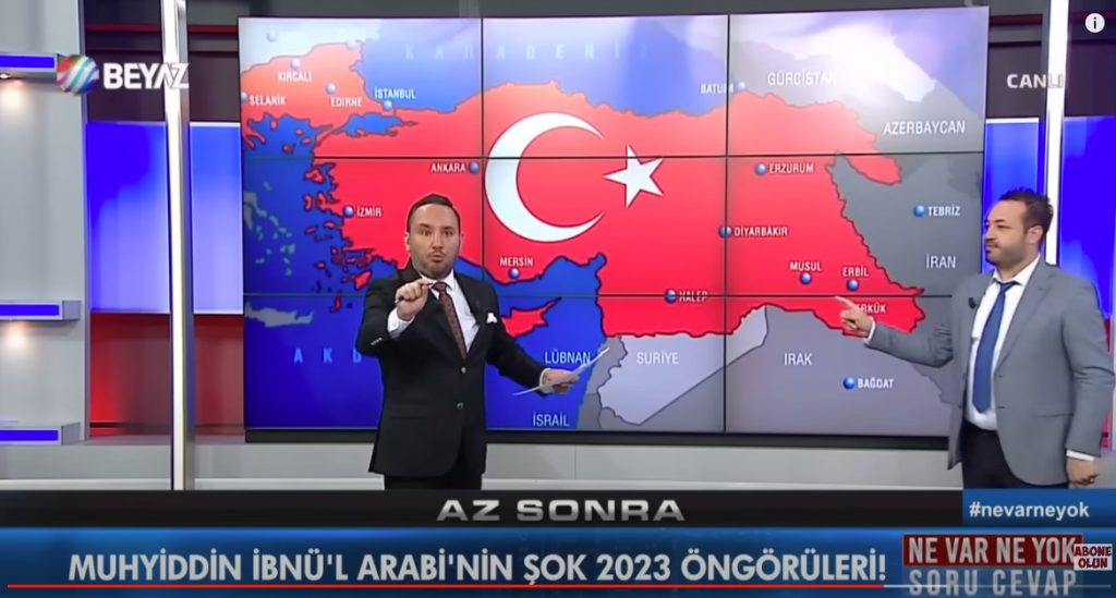 Tουρκικό κανάλι παρουσιασε μελλοντικό χάρτη της Τουρκίας με εδάφη της Αρμενίας, του Ιράκ, της Συρίας, της Κύπρου