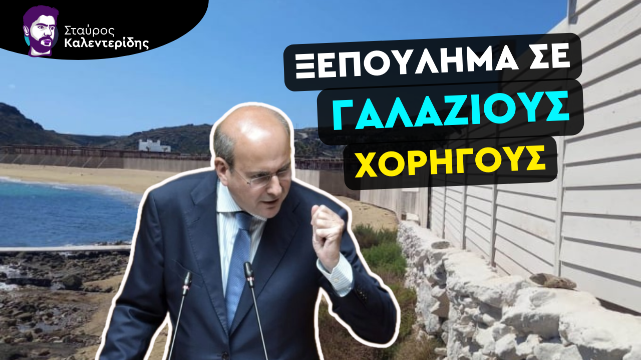 Σταύρος Καλεντερίδης: Στο «σφυρί» και οι παραλίες της Ελλάδας