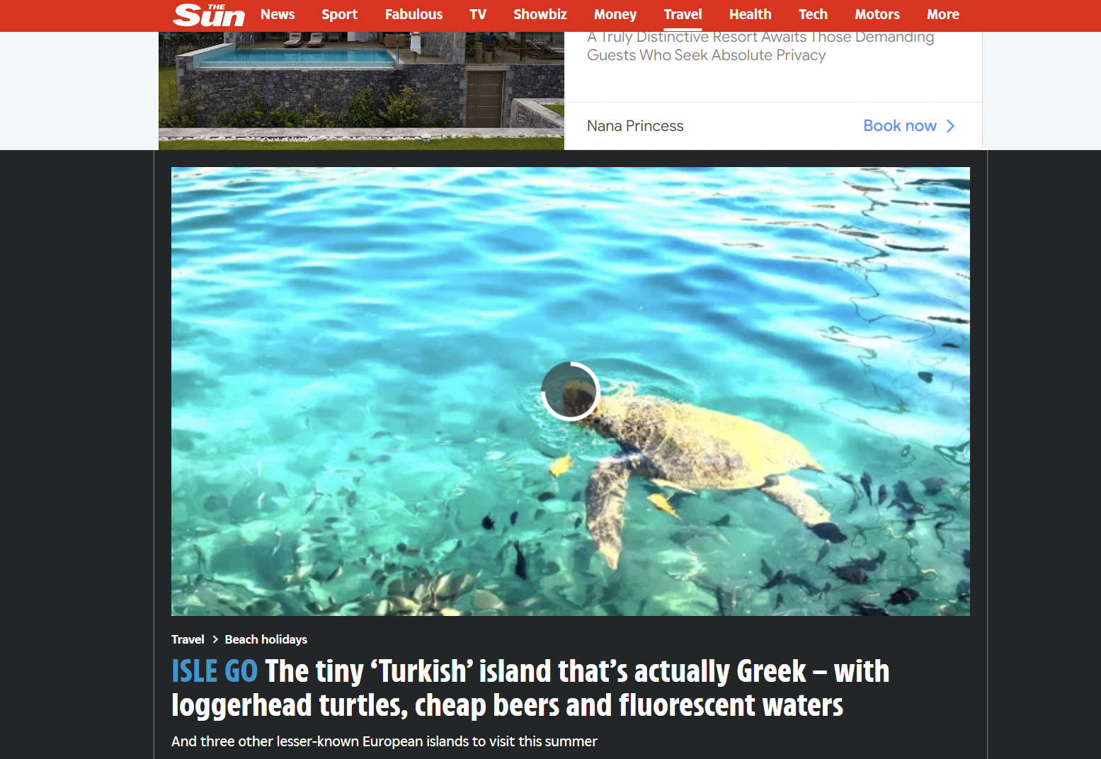 Η Sun αποκαλεί το Καστελόριζο “τουρκικό” νησί που στην πραγματικότητα είναι “ελληνικό”