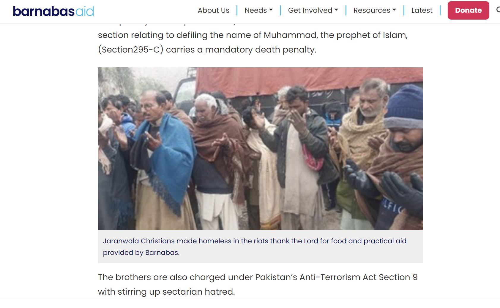 Pray for Acquittal of Pakistani Christian Brothers Charged After Jaranwala Riots