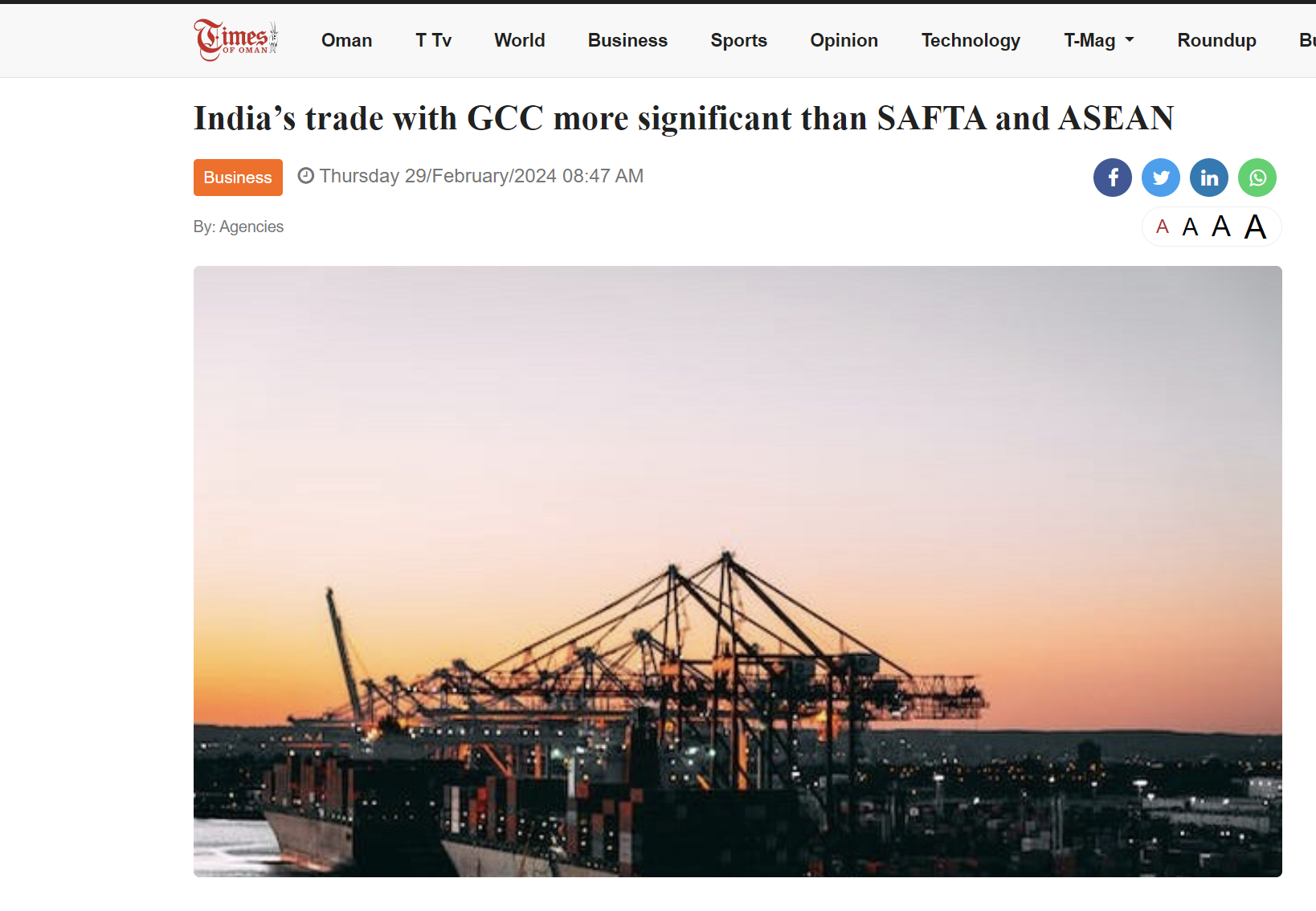 Γιατί η συμφωνία με τις χώρες του Κόλπου είναι στρατηγικής σημασίας για την Ινδία;