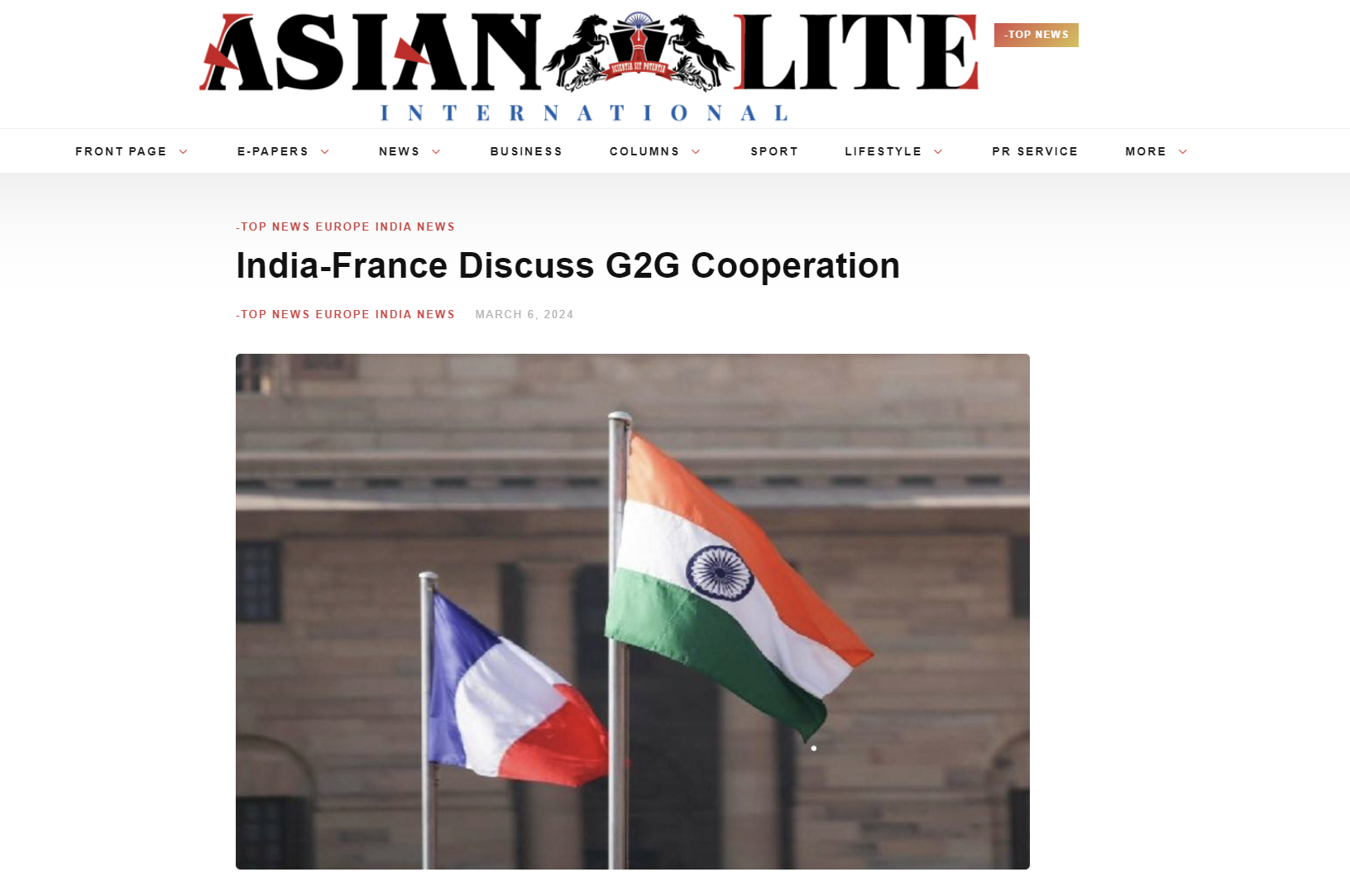 Δυναμική ενίσχυση της στρατηγικής σχέσης Ινδίας και Γαλλίας