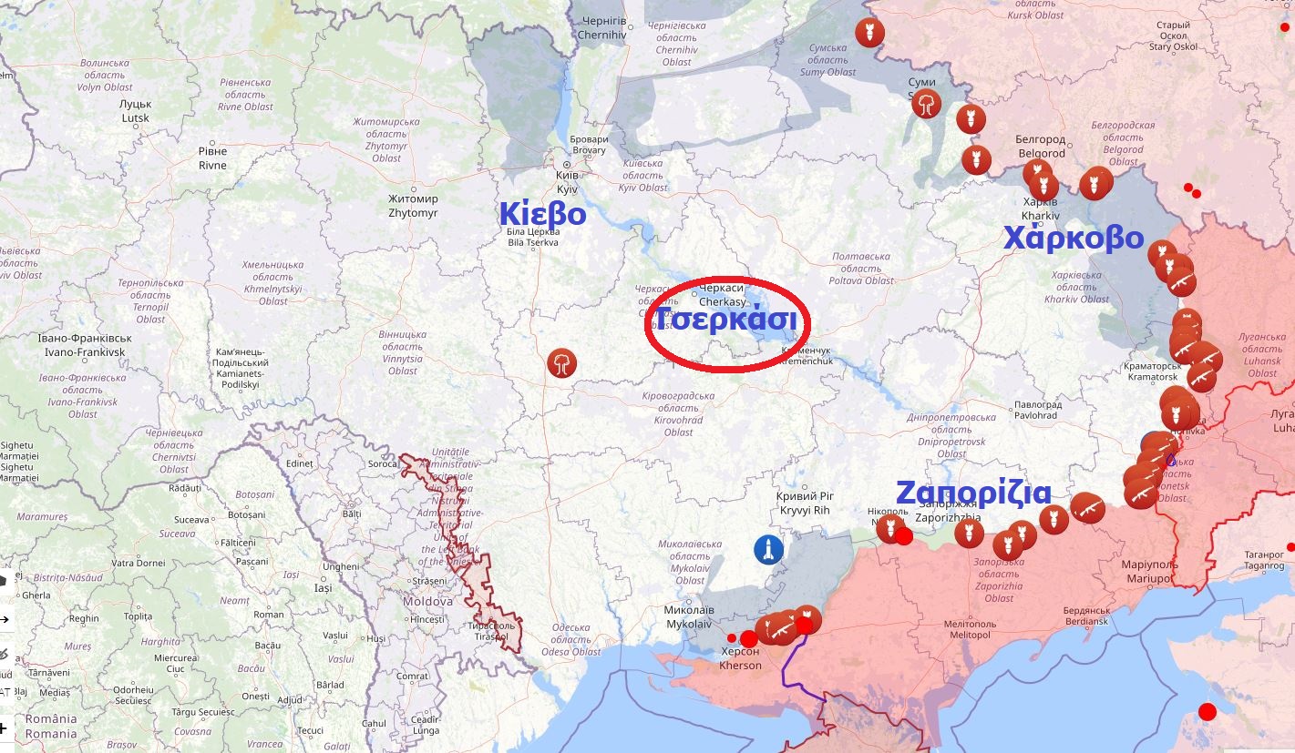 Ουκρανία: Ρωσική επίθεση στην Τσερκάσι – Έξι τραυματίες, ζημιές σε κρίσιμες υποδομές
