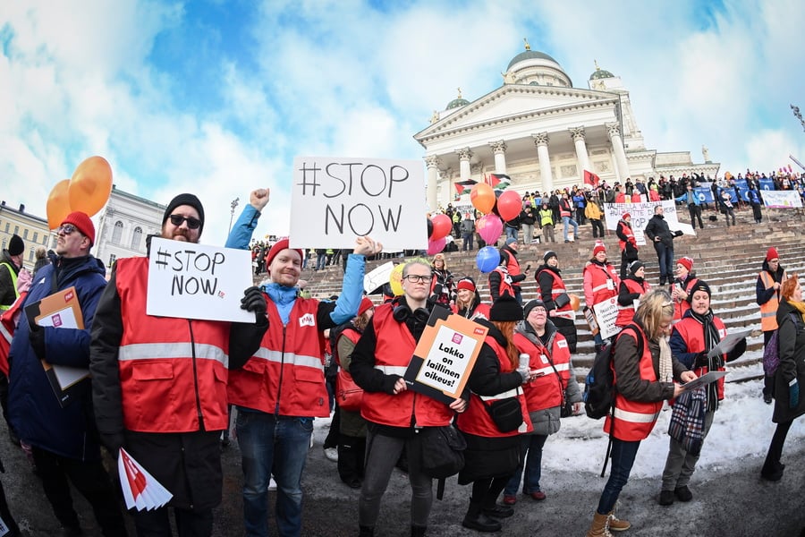 Φινλανδία: Γιατί η πιο ευτυχισμένη χώρα στον κόσμο παραλύει από απεργίες