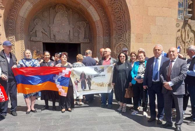 Φόρο τιμής στη μνήμη των θυμάτων της γενοκτονίας των Ελλήνων του Πόντου απέτισε η ελληνική κοινότητα της Αρμενίας