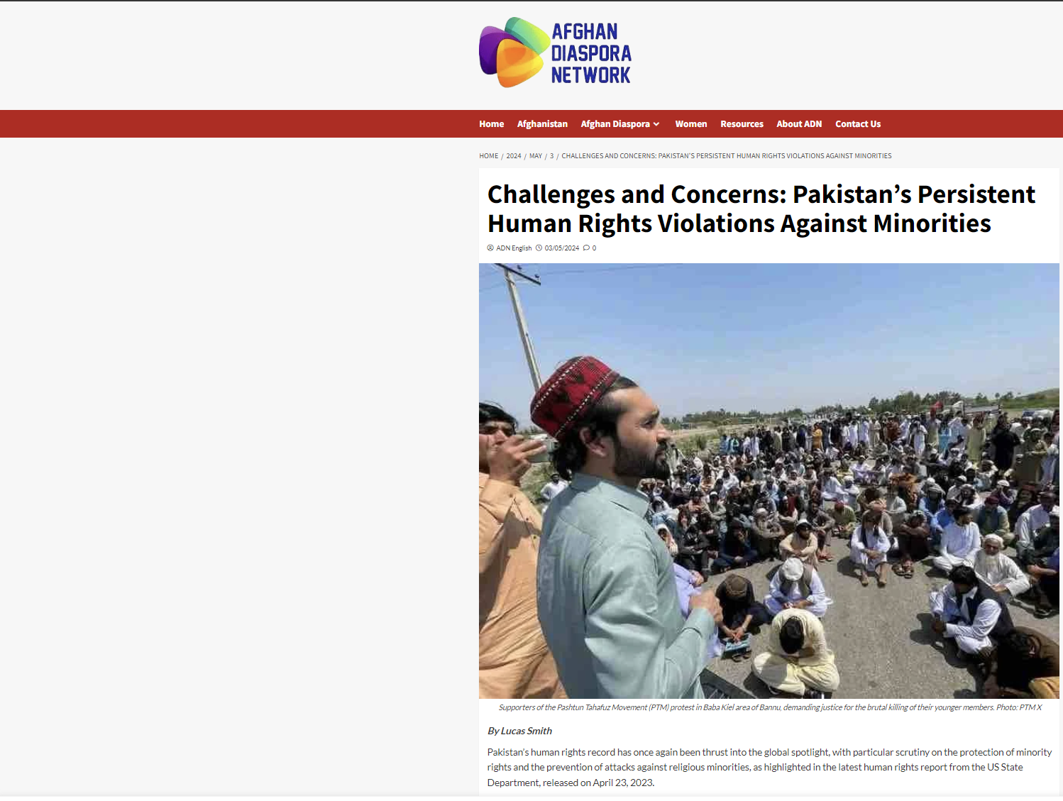 Afghan Diaspora Network: Ανησυχία για τις επίμονες παραβιάσεις των ανθρωπίνων δικαιωμάτων κατά των μειονοτήτων από το Πακιστάν