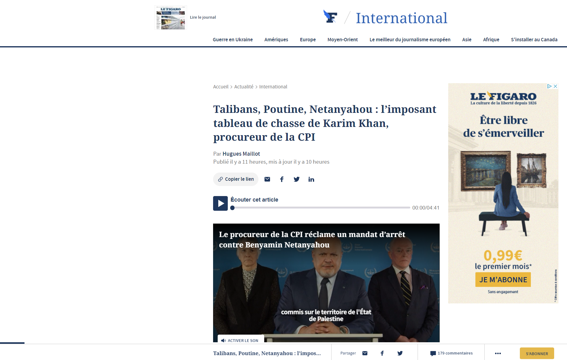 Le Figaro: Ταλιμπάν, Πούτιν, Νετανιάχου! Το επιβλητικό κυνήγι του Καρίμ Χαν, εισαγγελέα του Διεθνούς Ποινικού Δικαστηρίου