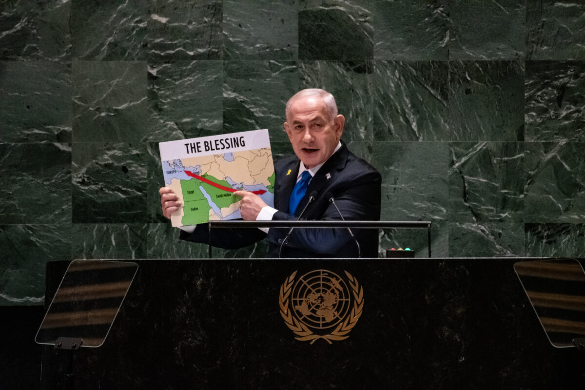 Netanyahu sets out a choice between a ‘blessing’ and a ‘curse’ in UNGA speech